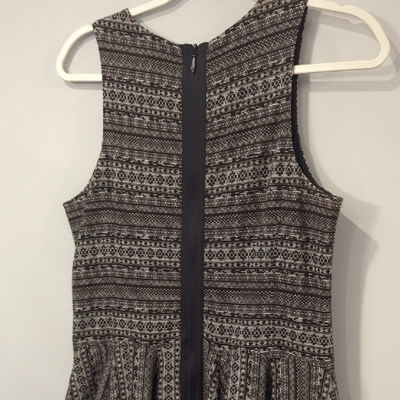 Tibi Dress Fit and Flare Mini Back Zip size Medium Gray Black - Picture 7 of 11